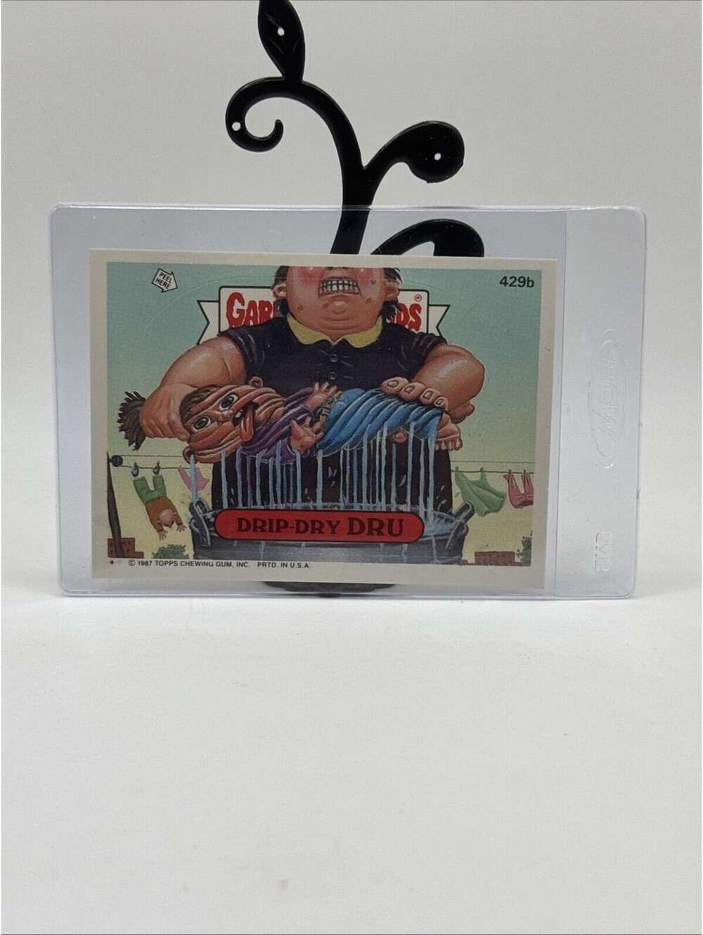 Vintage 1987 Drip-Dry Dru Garbage Pail Kids - 429b Topps GPK